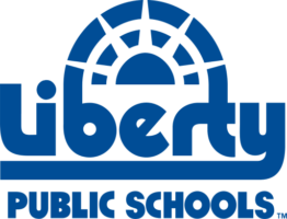 This is the logo for Liberty Public Schools in Missouri. They use Let's Talk to provide superior customer service.